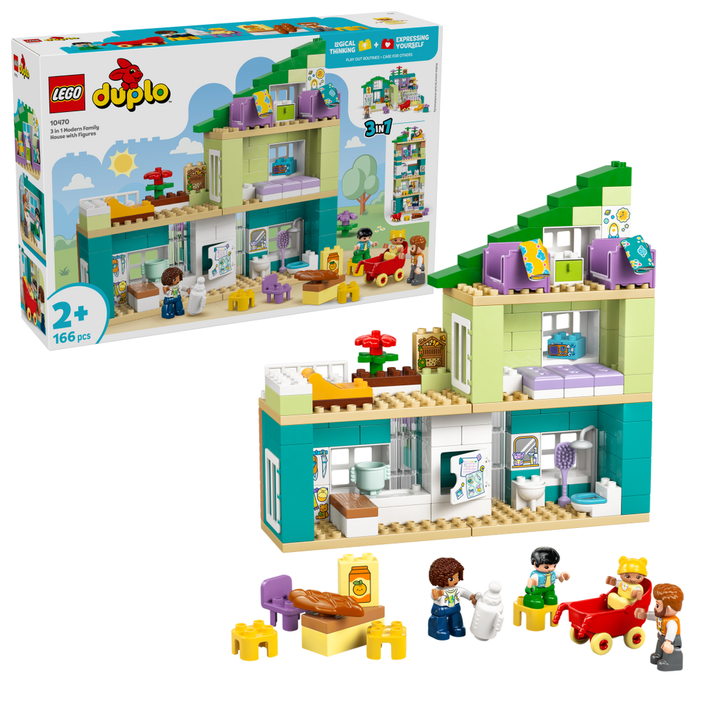 DUPLO 3-in-1 Modern Family House with Figures | 10470