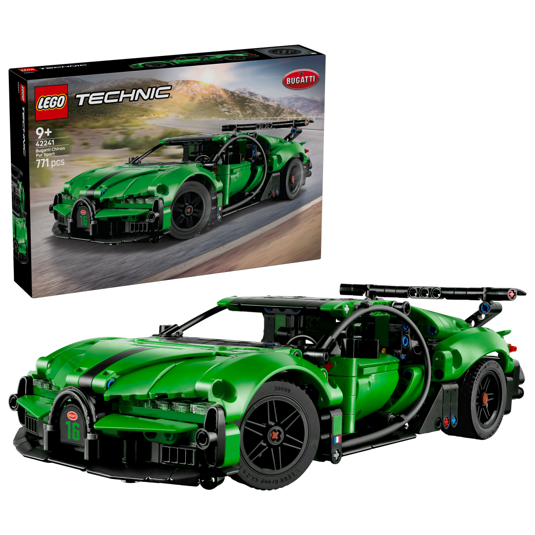 Technic Green Bugatti Chiron Pur Sport Hypercar | 42241