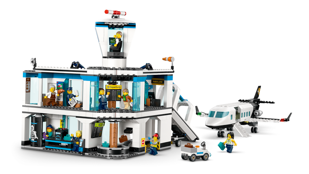 City Airport with Airplane | 60502