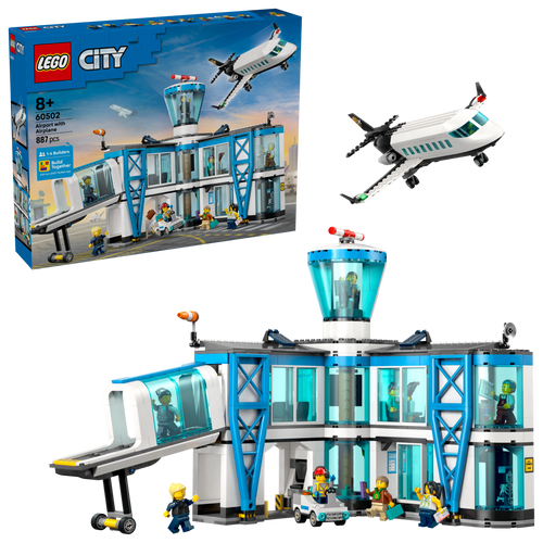 City Airport with Airplane | 60502