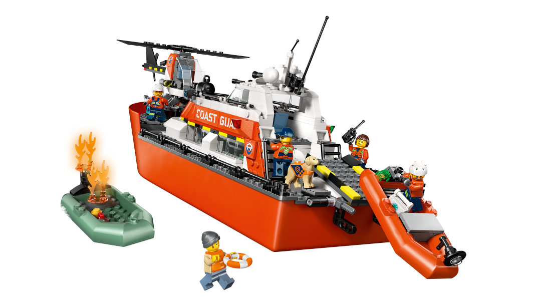 City Coast Guard Rescue Boat & Helicopter | 60504