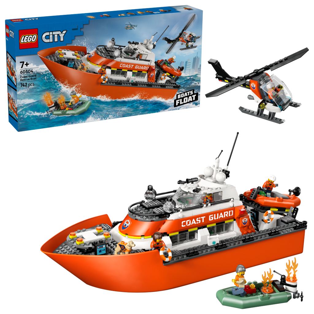 City Coast Guard Rescue Boat & Helicopter | 60504