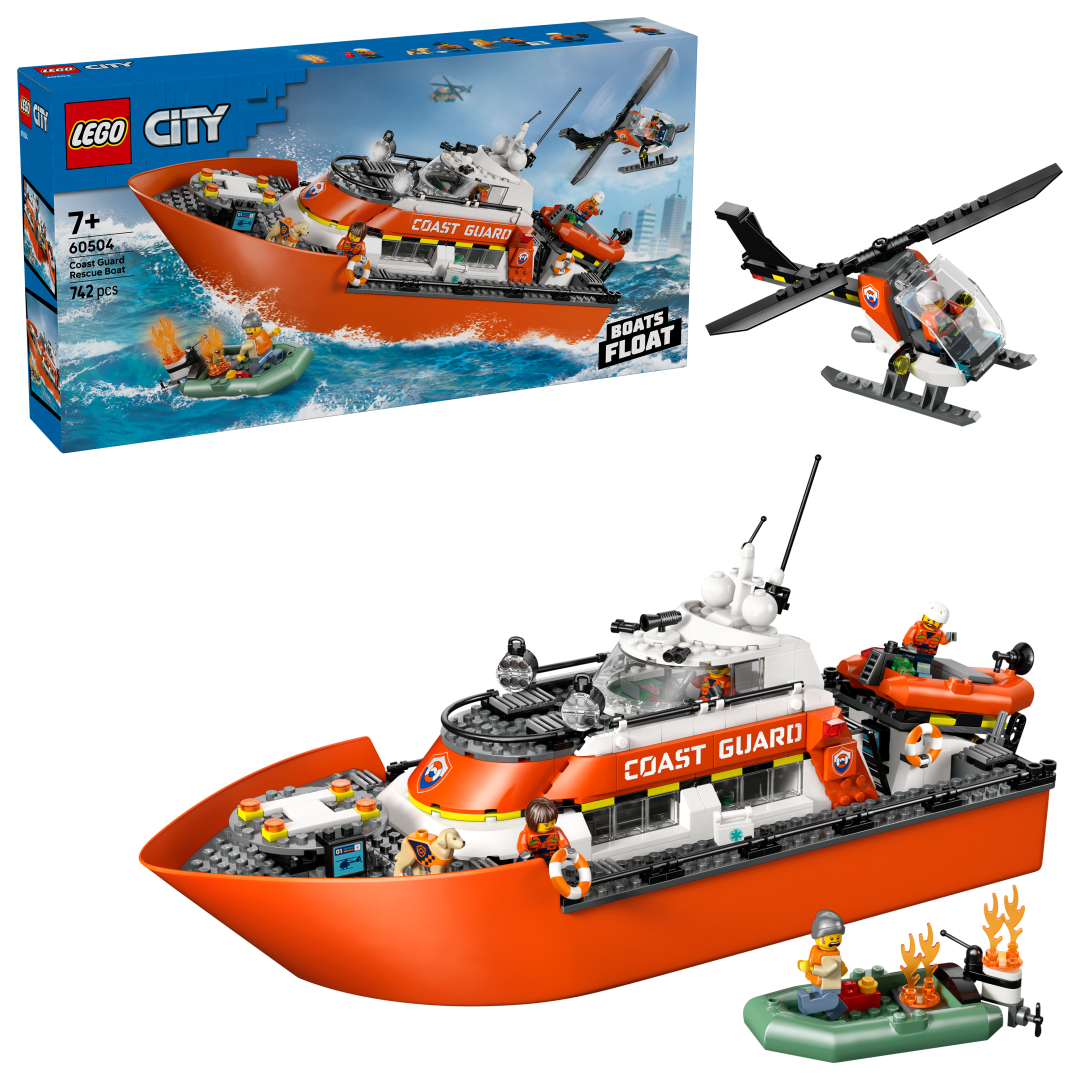 City Coast Guard Rescue Boat & Helicopter | 60504