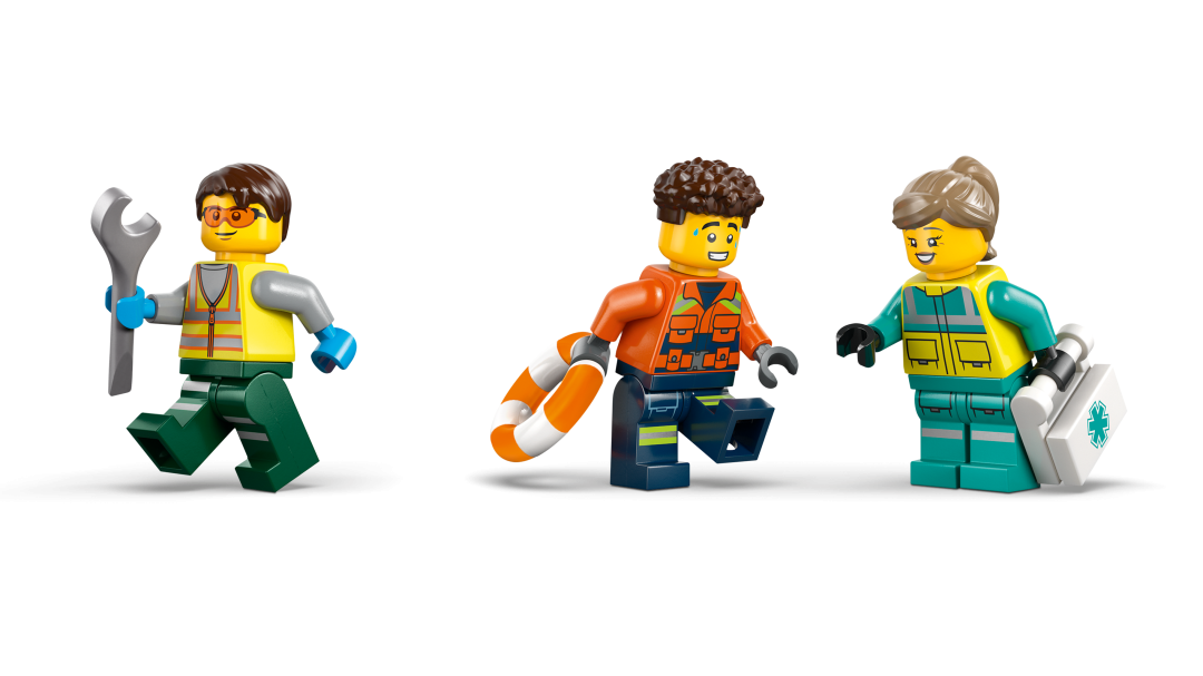 City Airplane, Service Truck & Hovercraft Remix | 60505