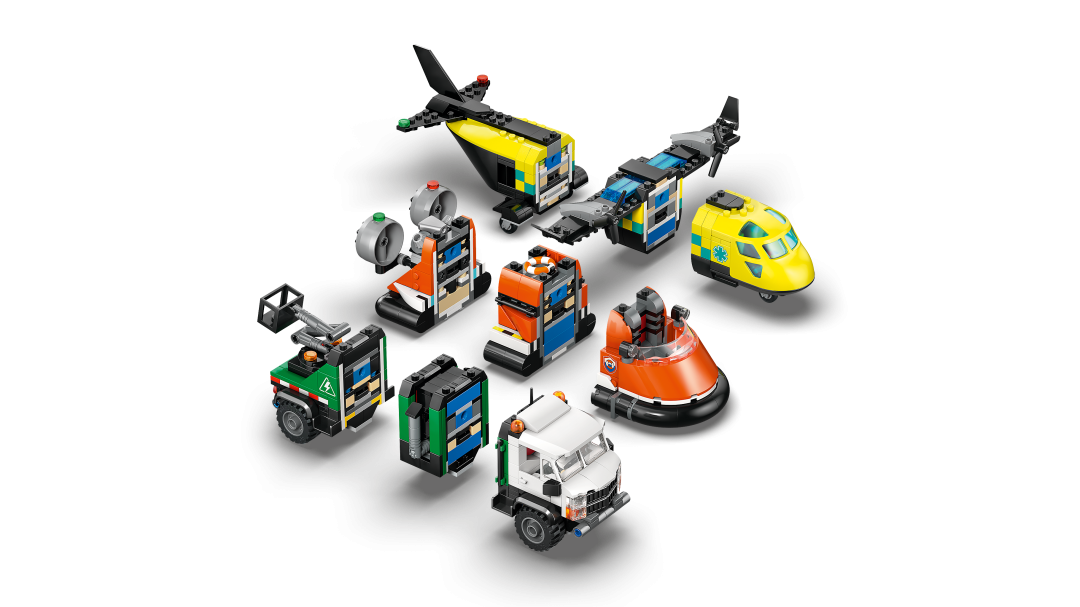 City Airplane, Service Truck & Hovercraft Remix | 60505