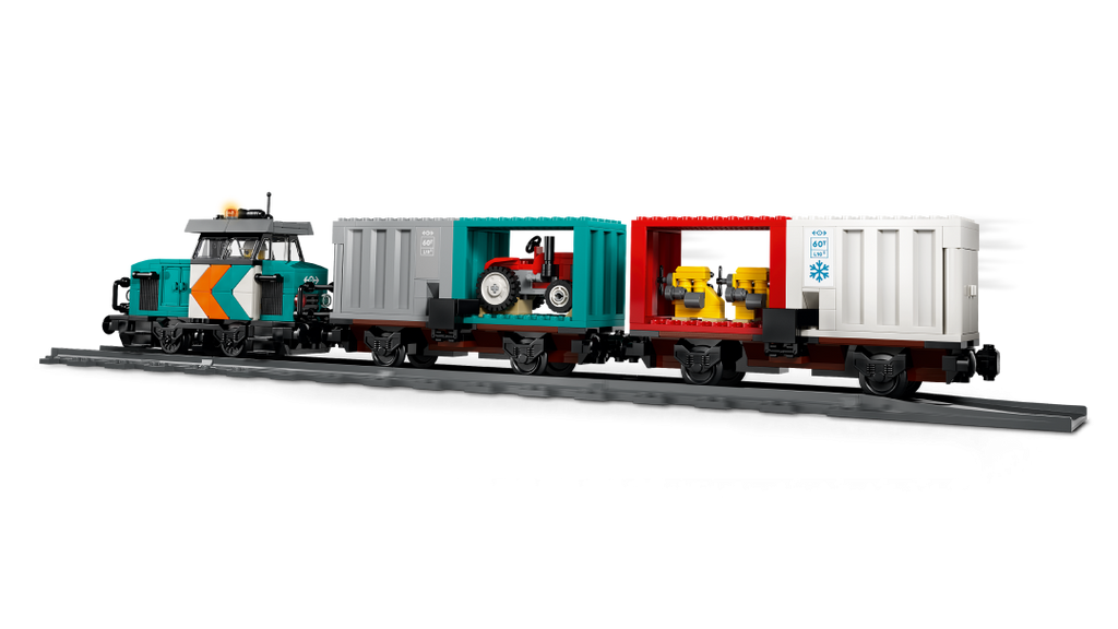 City Harbor Freight Train with Crane & Truck | 60509