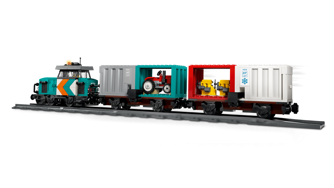 City Harbor Freight Train with Crane & Truck | 60509