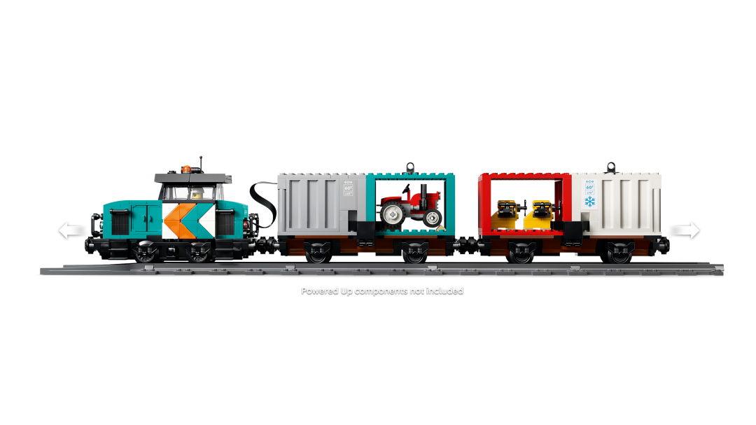 City Harbor Freight Train with Crane & Truck | 60509