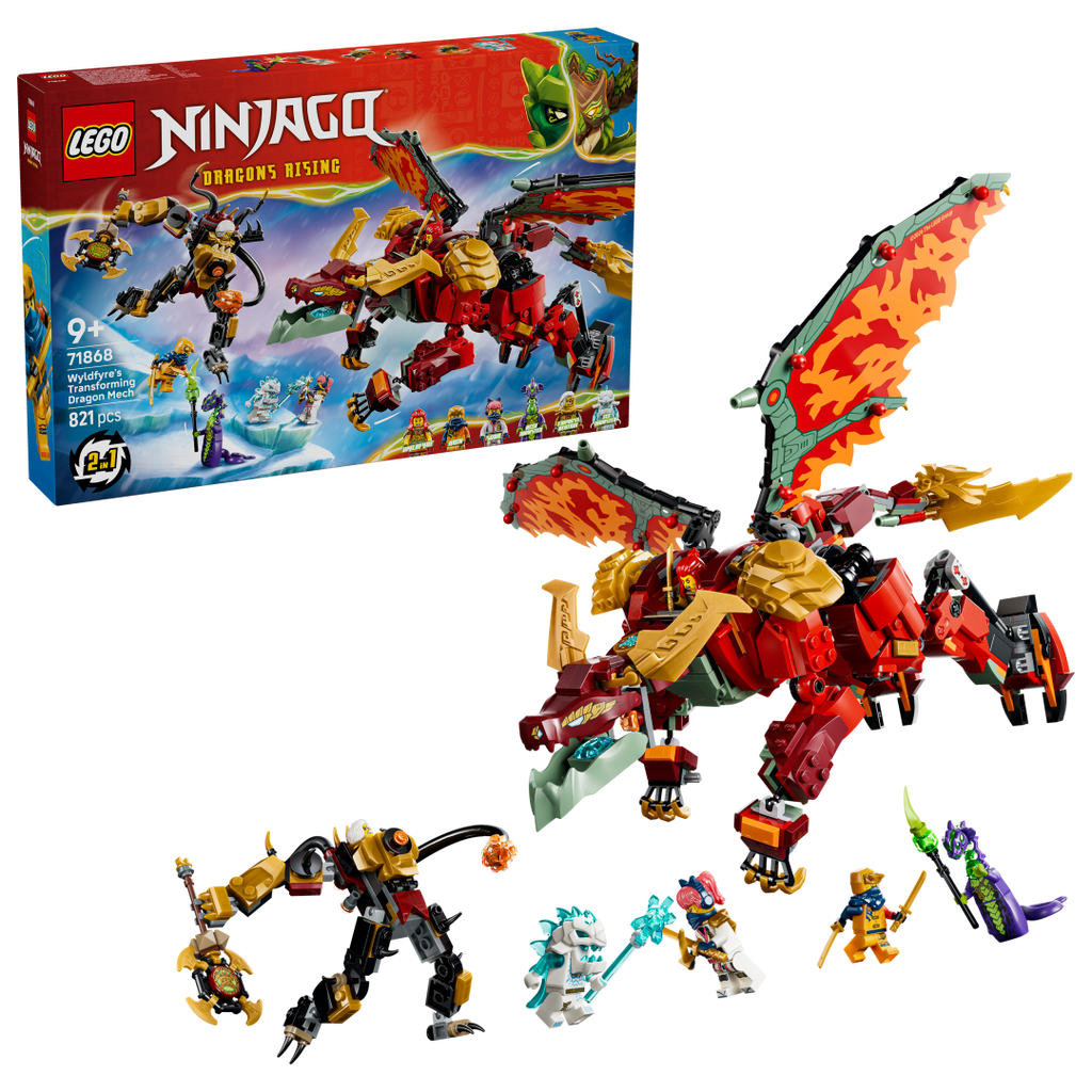 NINJAGO Wyldfyre's Transforming Dragon Mech | 71868