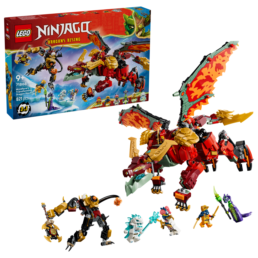 NINJAGO Wyldfyre's Transforming Dragon Mech | 71868