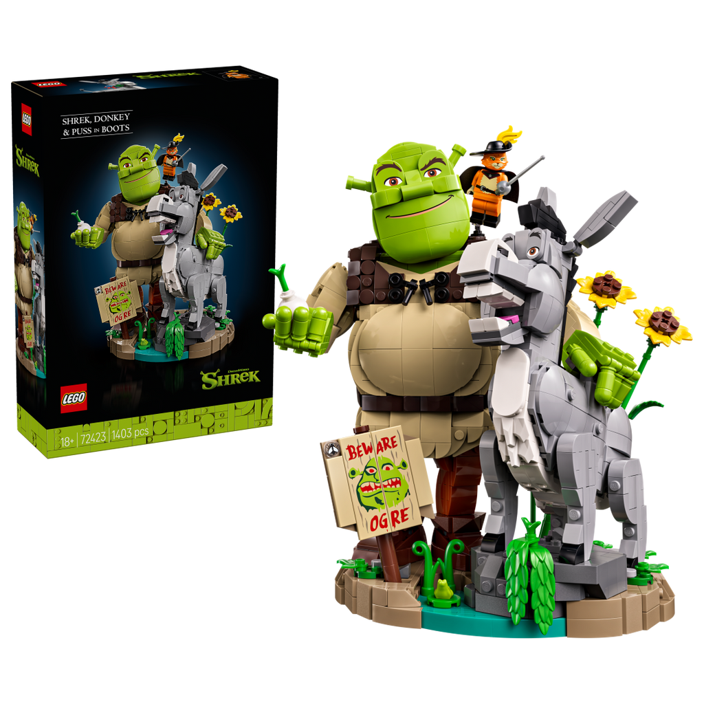 Icons Shrek, Donkey & Puss in Boots | 72423