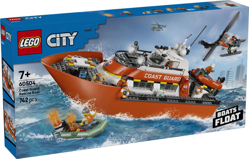 City Coast Guard Rescue Boat & Helicopter | 60504