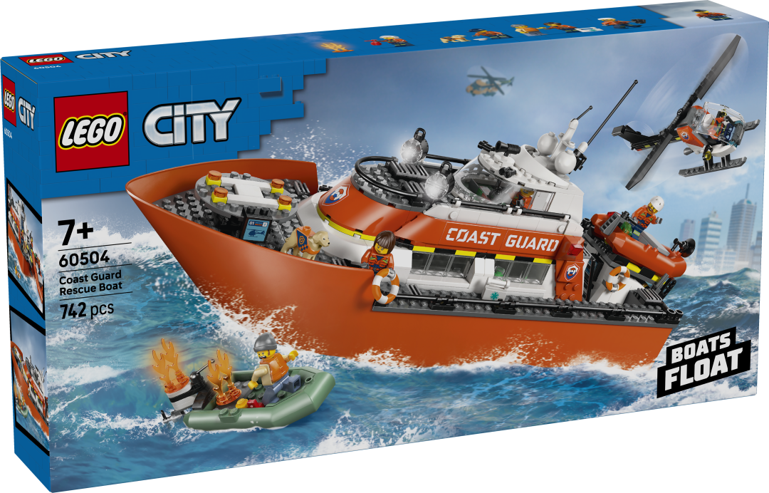 City Coast Guard Rescue Boat & Helicopter | 60504