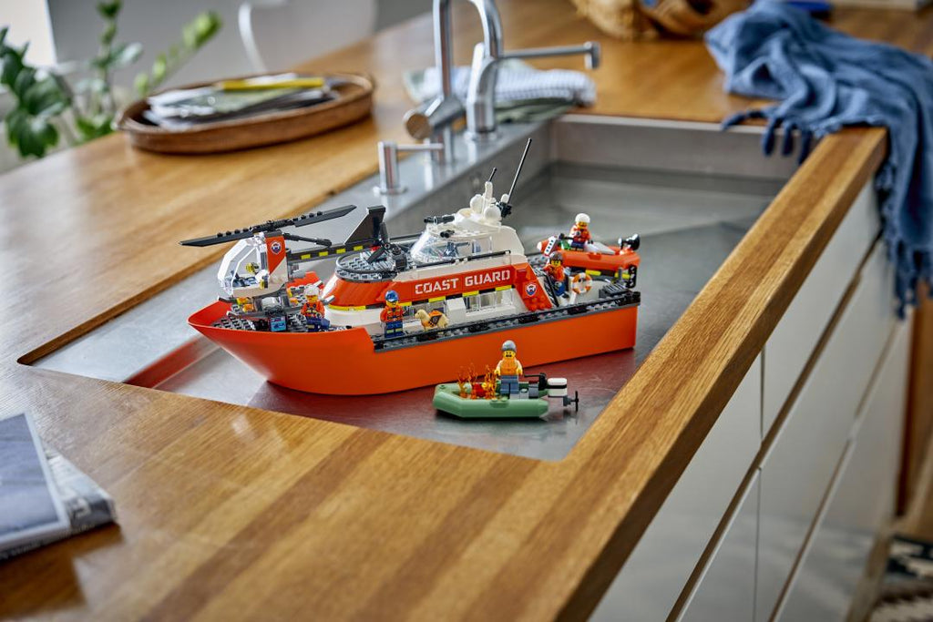 City Coast Guard Rescue Boat & Helicopter | 60504