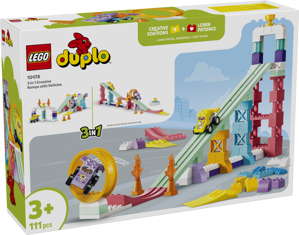 DUPLO 3-in-1 Creative Ramps with Vehicles | 10478