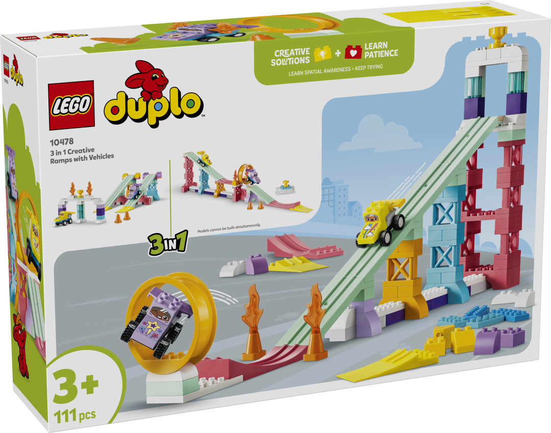 DUPLO 3-in-1 Creative Ramps with Vehicles | 10478