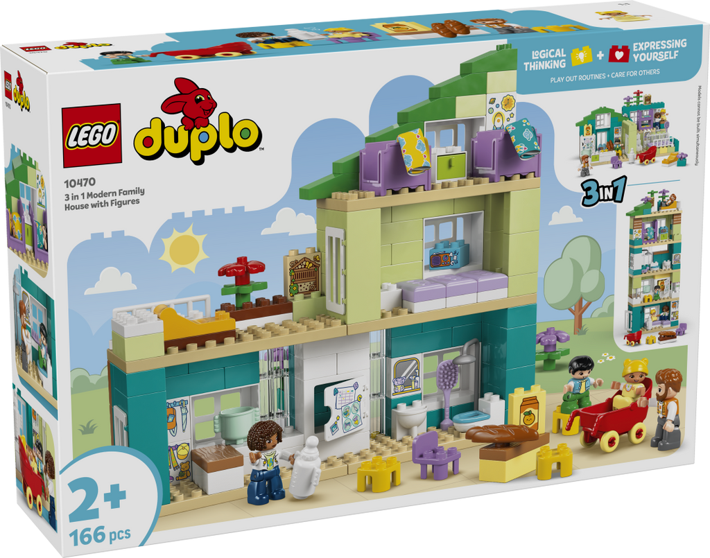 DUPLO 3-in-1 Modern Family House with Figures | 10470