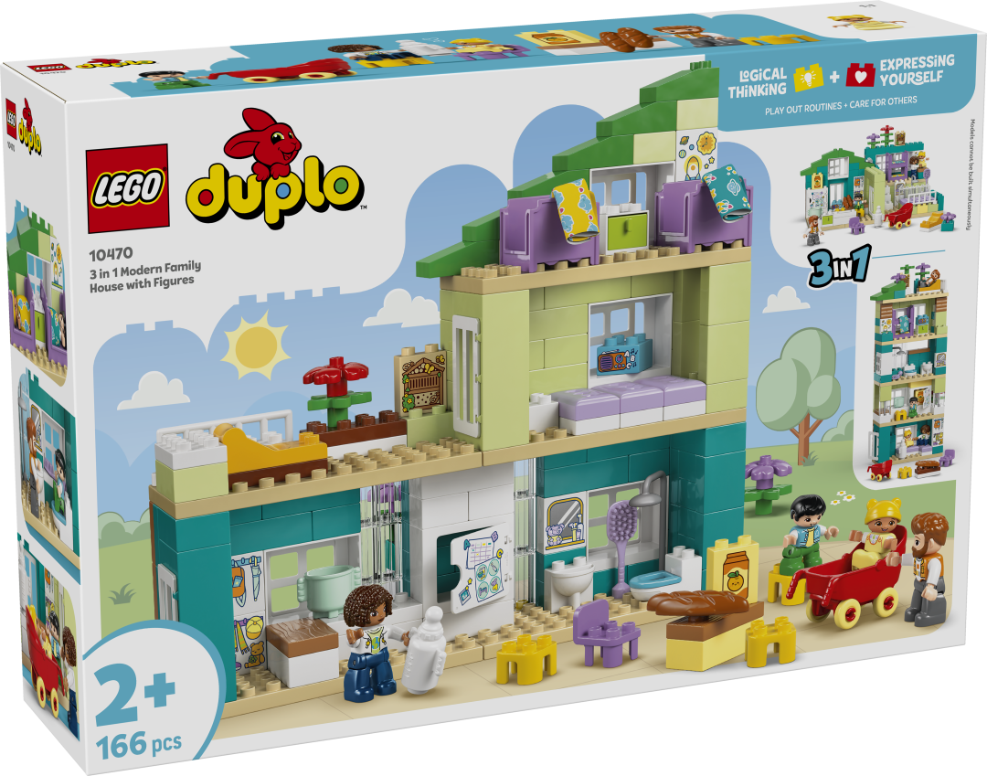 DUPLO 3-in-1 Modern Family House with Figures | 10470