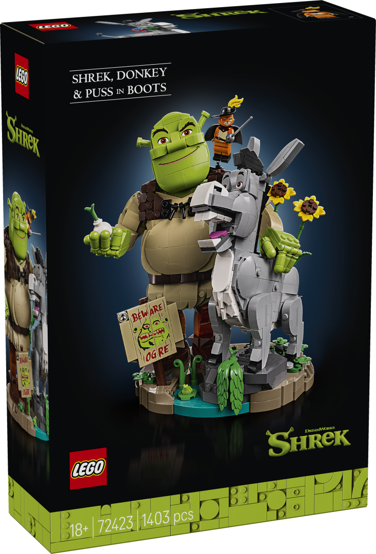 Icons Shrek, Donkey & Puss in Boots | 72423