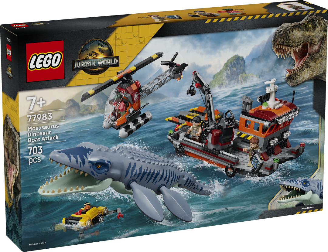 Jurassic World Mosasaurus Dinosaur Boat Attack | 77983