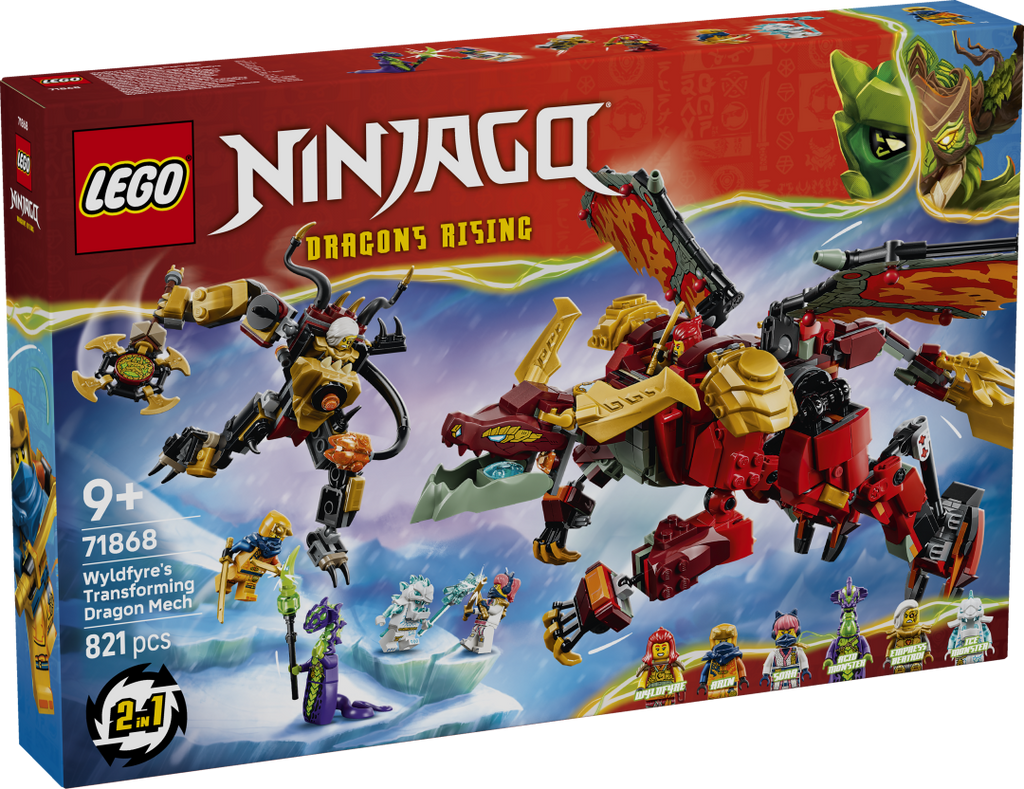 NINJAGO Wyldfyre's Transforming Dragon Mech | 71868