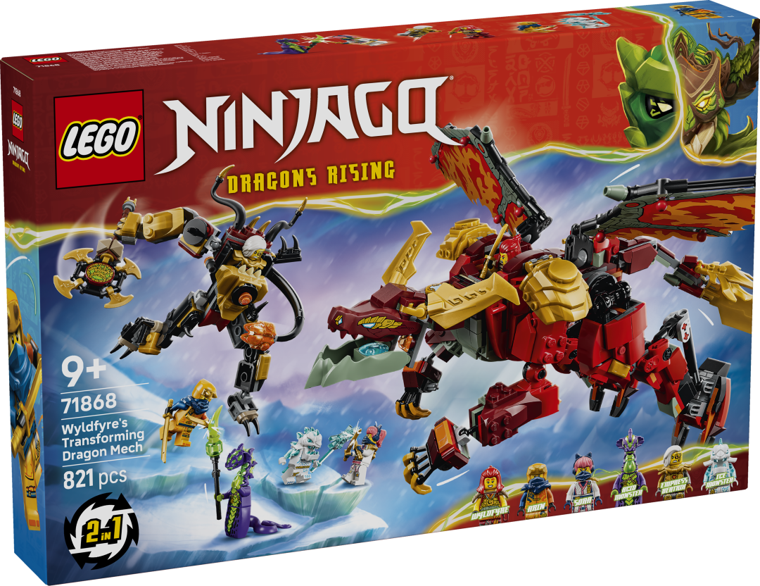 NINJAGO Wyldfyre's Transforming Dragon Mech | 71868