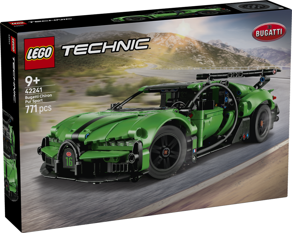 Technic Green Bugatti Chiron Pur Sport Hypercar | 42241