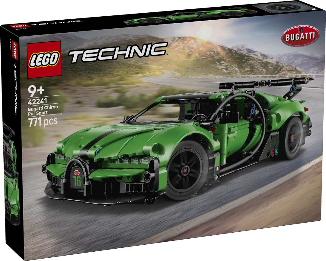 Technic Green Bugatti Chiron Pur Sport Hypercar | 42241