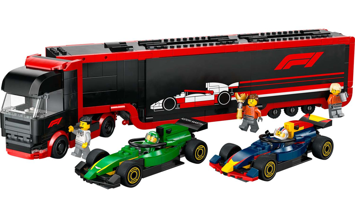 City F1 Truck with RB20 & AMR24 F1 Cars | 60445
