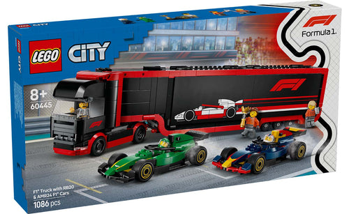 City F1 Truck with RB20 & AMR24 F1 Cars | 60445