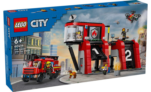 City Fire Station with Fire Truck | 60414