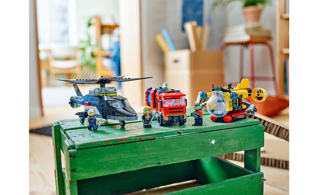 City Helicopter, Fire Engine & Submarine Remix | 60462