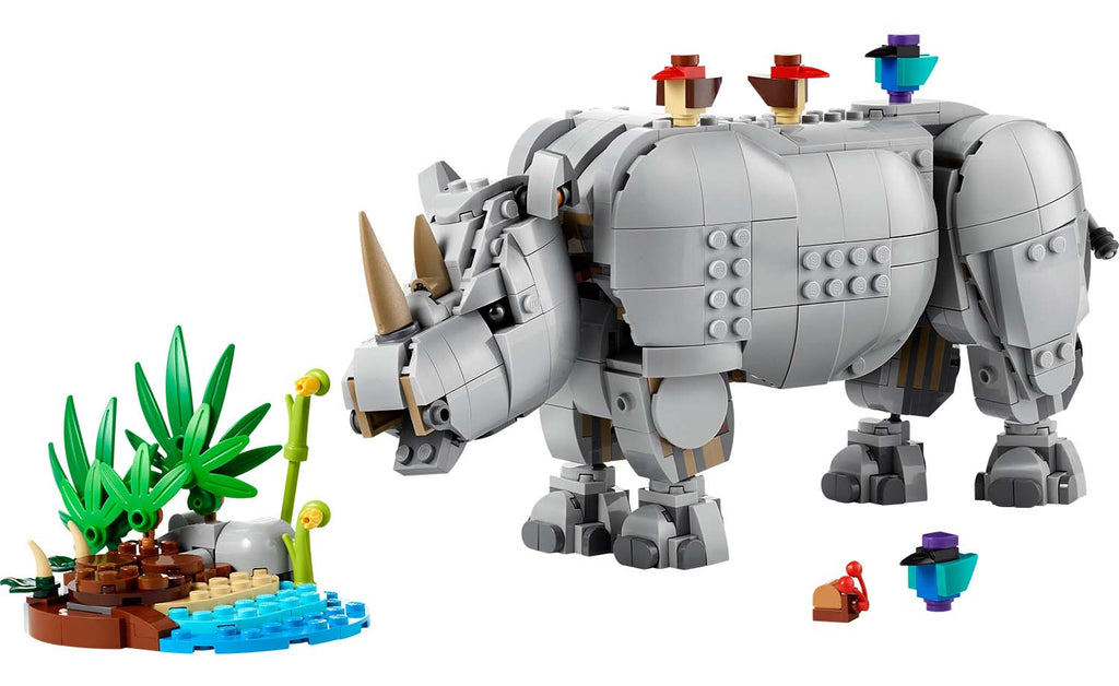Creator 3-in-1 Wild Animals: Majestic Rhino with Birds | 31171