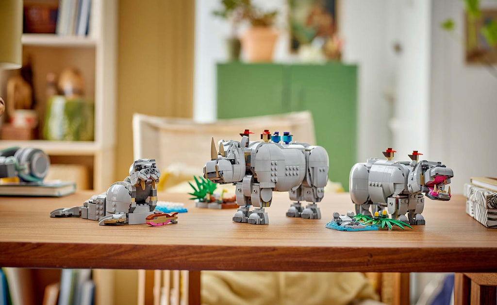 Creator 3-in-1 Wild Animals: Majestic Rhino with Birds | 31171