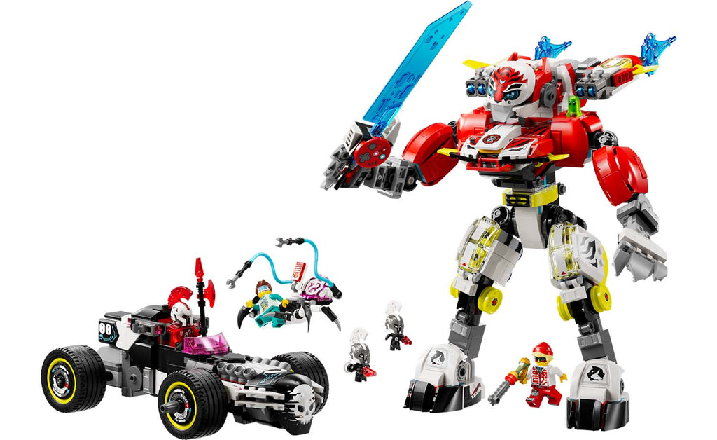 DREAMZzz Cooper's Tiger Mech & Zero's Hot Rod Car | 71497