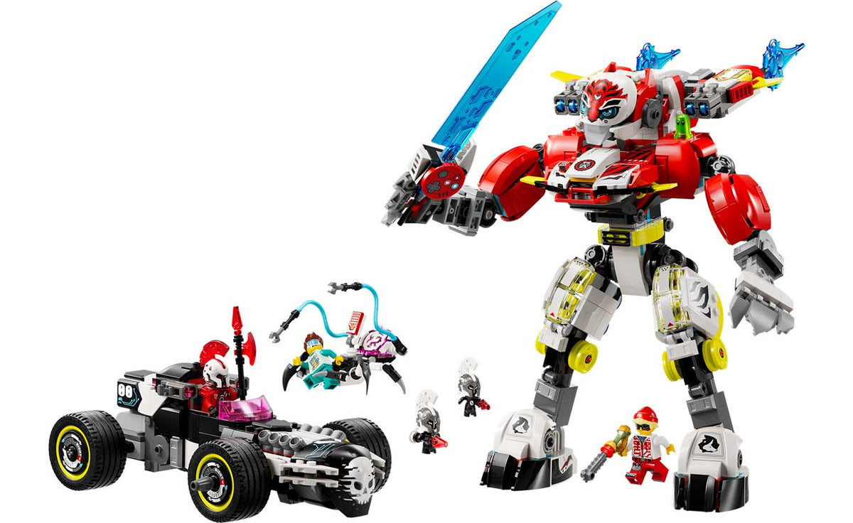 DREAMZzz Cooper's Tiger Mech & Zero's Hot Rod Car | 71497