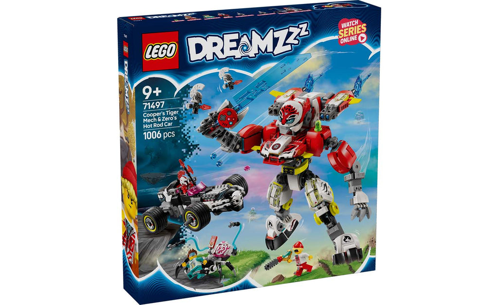 DREAMZzz Cooper's Tiger Mech & Zero's Hot Rod Car | 71497