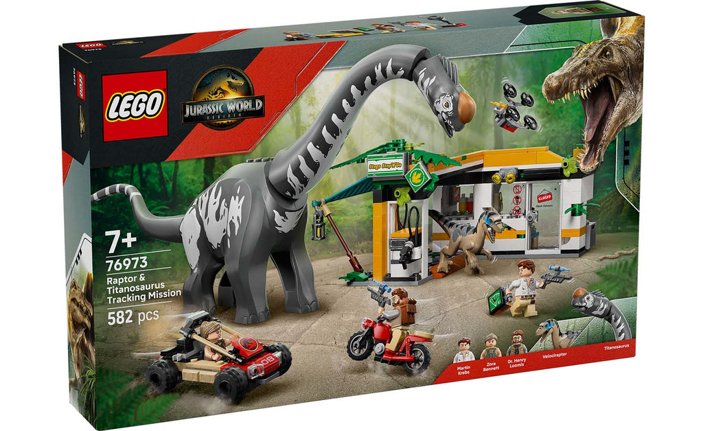 Jurassic World Raptor & Titanosaurus Tracking Mission | 76973