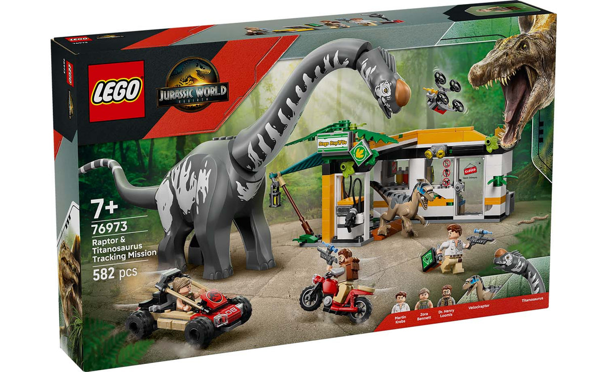 Jurassic World Raptor & Titanosaurus Tracking Mission | 76973