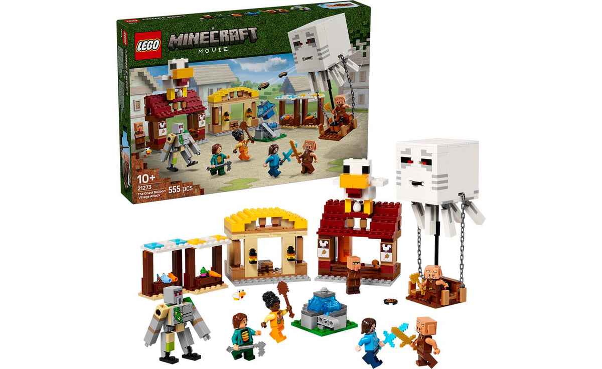 Minecraft The Ghast Balloon Village Attack | 21273